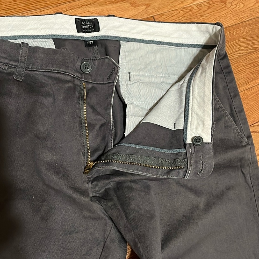 J. Crew Stretch 484 Slim Chino Pants Sz 34 - Picture 3 of 9
